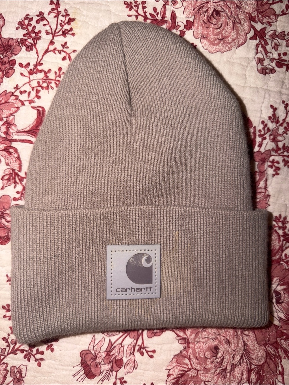 Carhartt Knit Cuffed Beanie in Light Grey